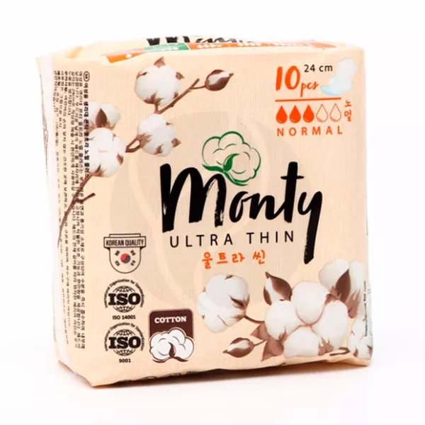 Изображение товара Monty Ultra Thin Normal Plus прокладки 10 шт гигиенические средства для женщин