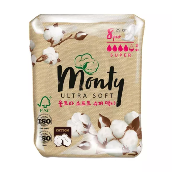 Изображение товара Monty Ultra Soft Super Plus прокладки, №8