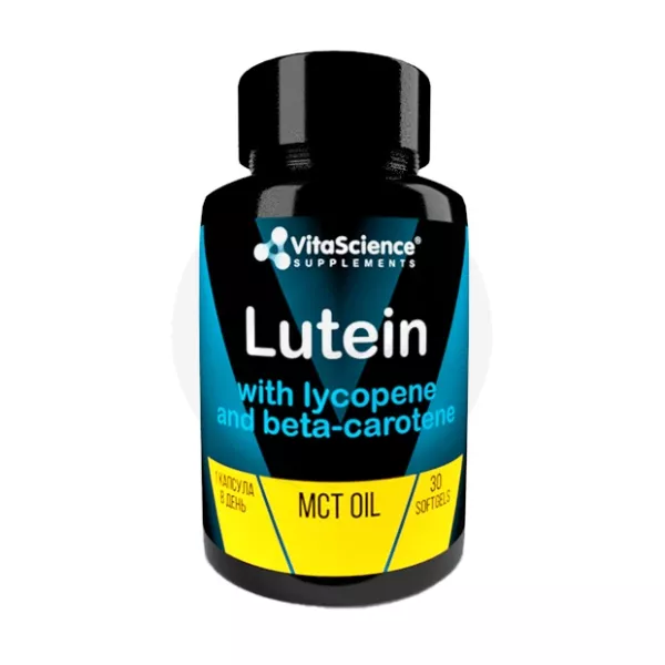 Vitascience Total Black Лютеин+ликопин+бета-каротин капсулы, №30