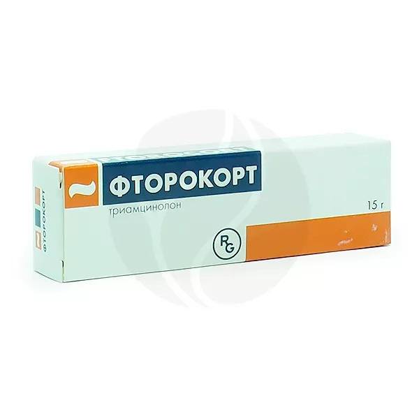Изображение товара Фторокорт мазь д/наружн. прим. 0.1%, 15г - эффективное средство для кожи Изображение товара Фторокорт мазь д/наружн. прим. 0.1%, 15г - эффективное средство для кожи