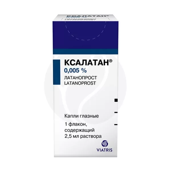 Ксалатан капли глазные 0,005%, 2,5мл Пфайзер