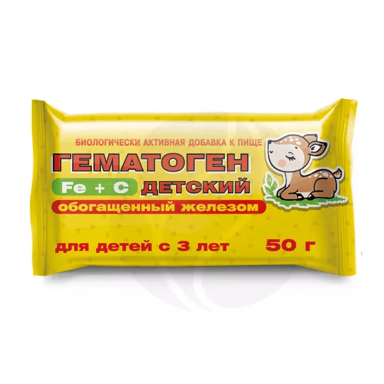 Изображение товара Гематоген Fe+С детский обогащенный железом 50г