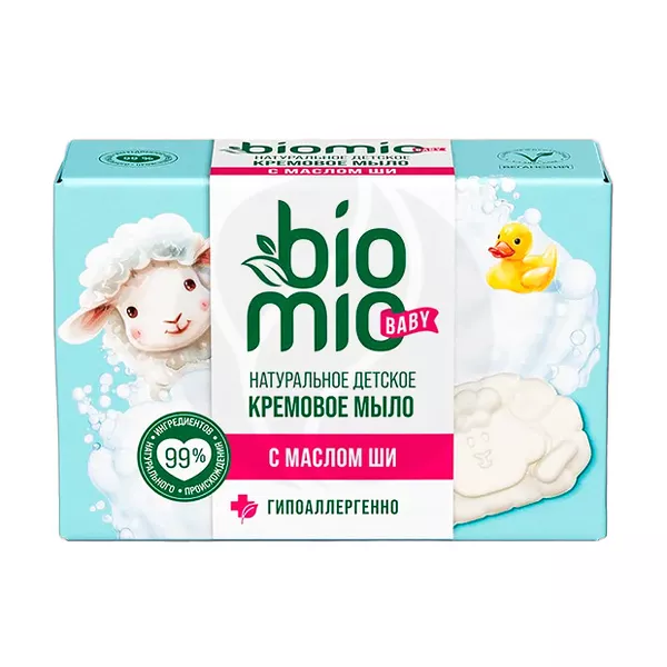 Изображение товара Детское мыло BioMio для младенцев 0+ месяцев 90 г мягкое и безопасное Изображение товара Детское мыло BioMio для младенцев 0+ месяцев 90 г мягкое и безопасное