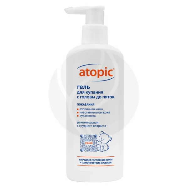 Изображение товара Atopic гель для купания с головы до пяток (0+мес), 250мл
