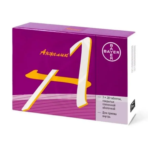 Изображение товара Анжелик 2мг+1мг таблетки покрыт. 84 шт. БАД для женского здоровья, ЗГТ, профилактика остеопороза