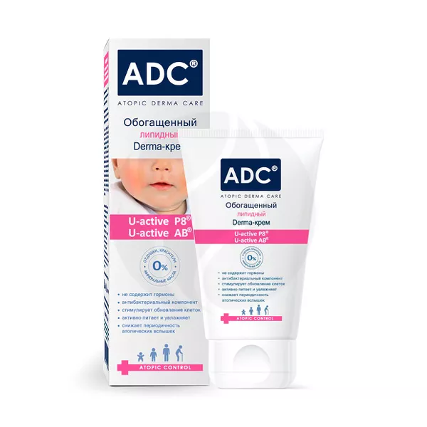 Изображение товара ADC Atopic Control крем обогащенный липидный эмолентный для атопичной и сухой кожи, 50мл Изображение товара ADC Atopic Control крем обогащенный липидный эмолентный для атопичной и сухой кожи, 50мл
