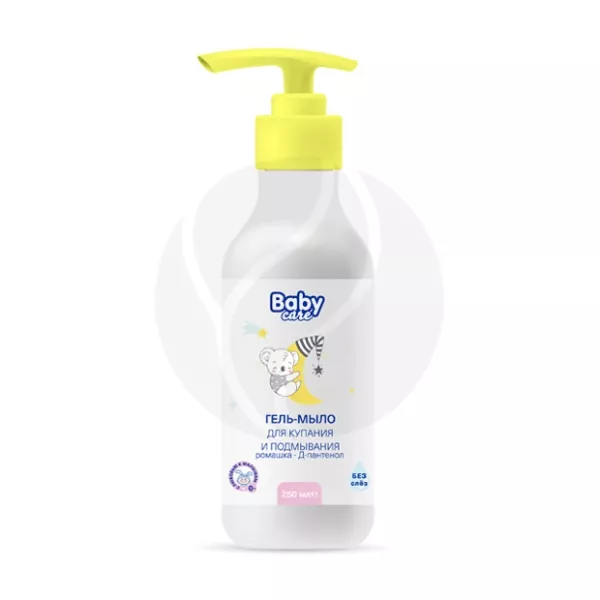 Изображение товара Baby Care гель-мыло для купания и подмывания ромашка и Д-пантенол 250мл
