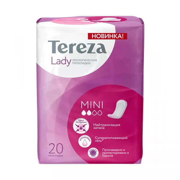 Изображение товара TerezaLady MINI прокладки урологические, №20, Олтекс С.А. АО Изображение товара TerezaLady MINI прокладки урологические, №20, Олтекс С.А. АО