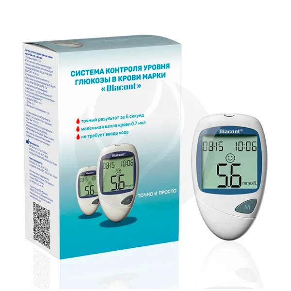 Изображение товара Глюкометр Диаконт - надежное измерение сахара в крови