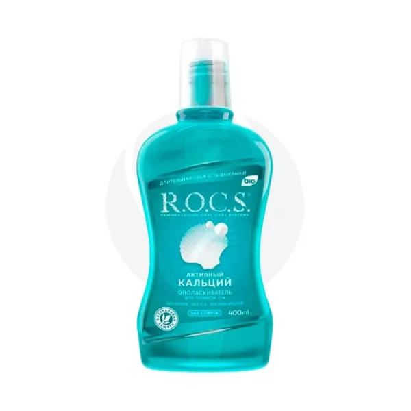 Изображение товара R.O.C.S. ополаскиватель для рта активный кальций, 400мл