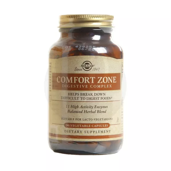 Изображение товара Solgar Комфорт-зон капсулы для пищеварения, 90 шт. натуральные ферменты и растительные экстракты