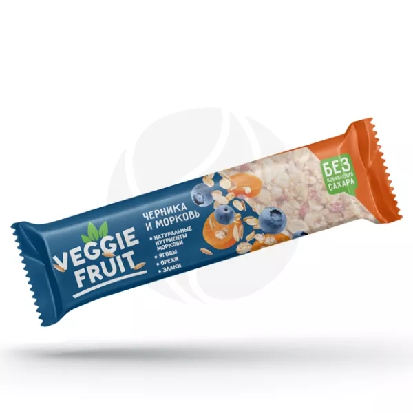 Изображение товара Батончик злаково-овощной черничная гранола с морковью 40г