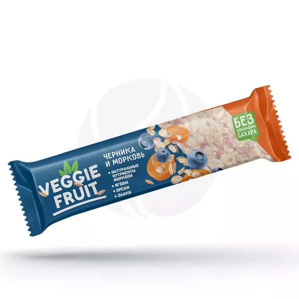 Изображение товара Батончик злаково-овощной черничная гранола с морковью 40г