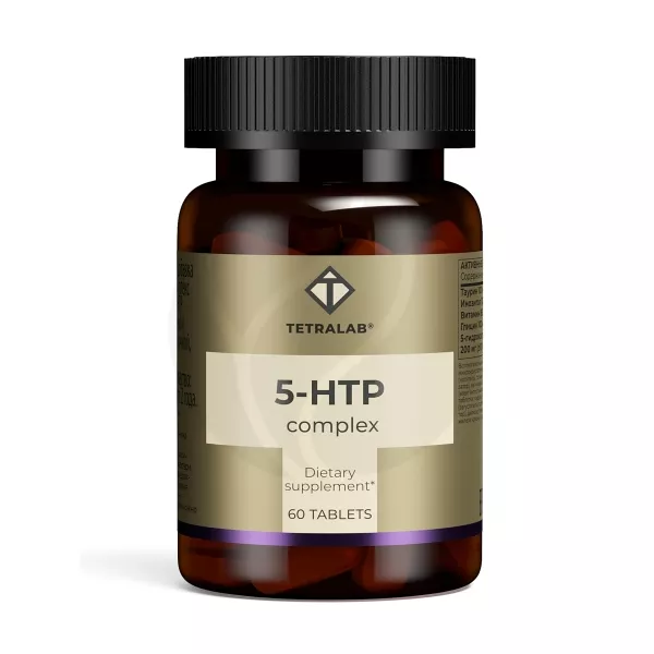 Изображение товара Tetralab 5-гидрокситриптофан комплекс таблетки 60 шт для улучшения настроения Изображение товара Tetralab 5-гидрокситриптофан комплекс таблетки 60 шт для улучшения настроения