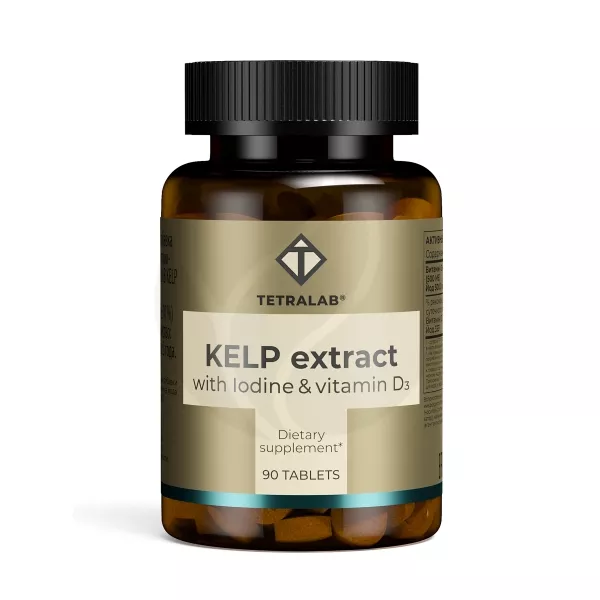 Изображение товара Квадрат-С KELP экстракт с витамином D3 таблетки 12,5мкг+500мкг, 90 шт