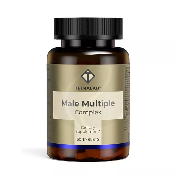 Изображение товара Витаминный комплекс для мужчин Tetralab Витаминный комплекс для мужчин таблетки №60 с таурином и L- Изображение товара Витаминный комплекс для мужчин Tetralab Витаминный комплекс для мужчин таблетки №60 с таурином и L-