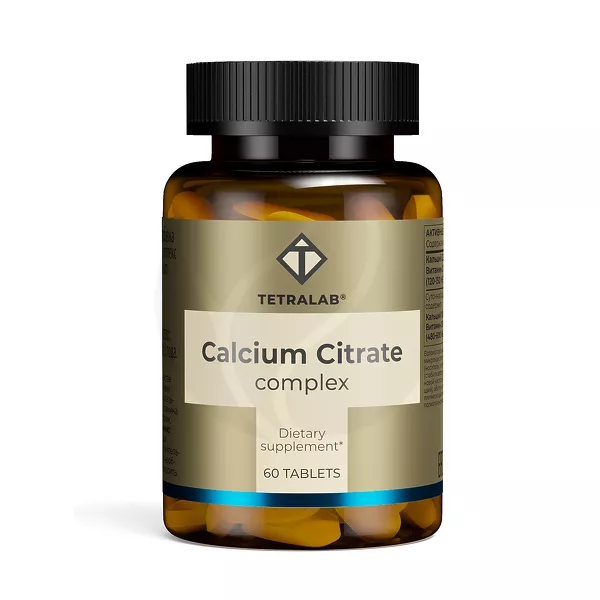 Изображение товара Tetralab Кальция цитрат комплекс таблетки 250мг+150МЕ, №60 Изображение товара Tetralab Кальция цитрат комплекс таблетки 250мг+150МЕ, №60