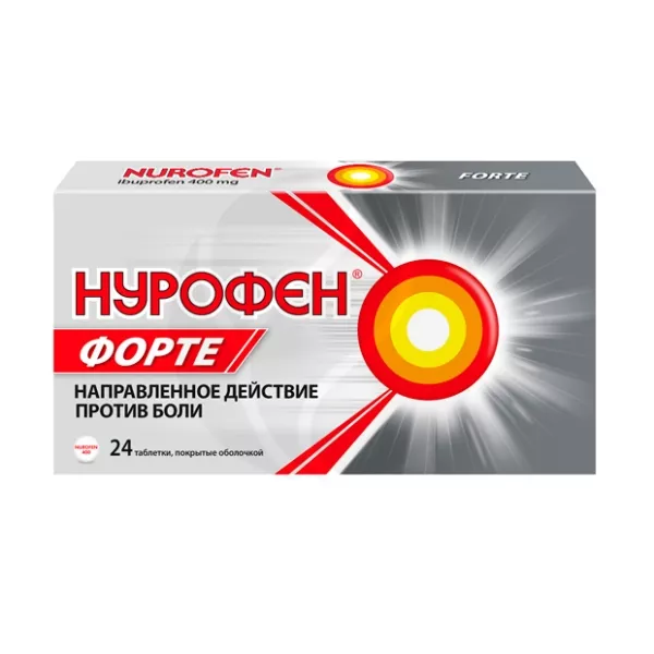 Изображение товара Нурофен Форте таблетки п/о 400мг, №24