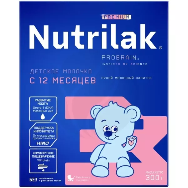 Nutrilak Premium 3 детский молочный напиток (12+мес), 300г