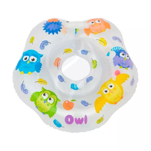 Изображение товара Надувной круг для купания новорожденных Owl Roxy-kids безопасный и надежный