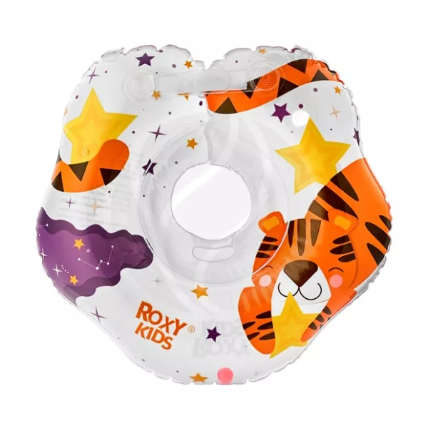 Изображение товара Круг надувной для купания малышей Roxy-kids Tiger Star 0+ мес безопасный