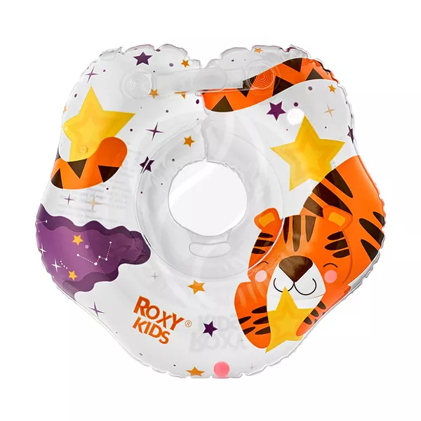 Изображение товара Круг надувной для купания малышей Roxy-kids Tiger Star 0+ мес безопасный