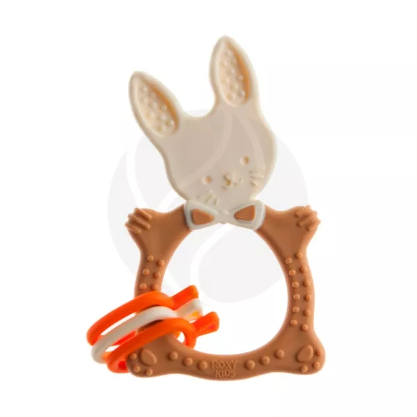 Изображение товара Roxy-kids Bunny прорезыватель универсальный 3+ мес бежево-коричневый
