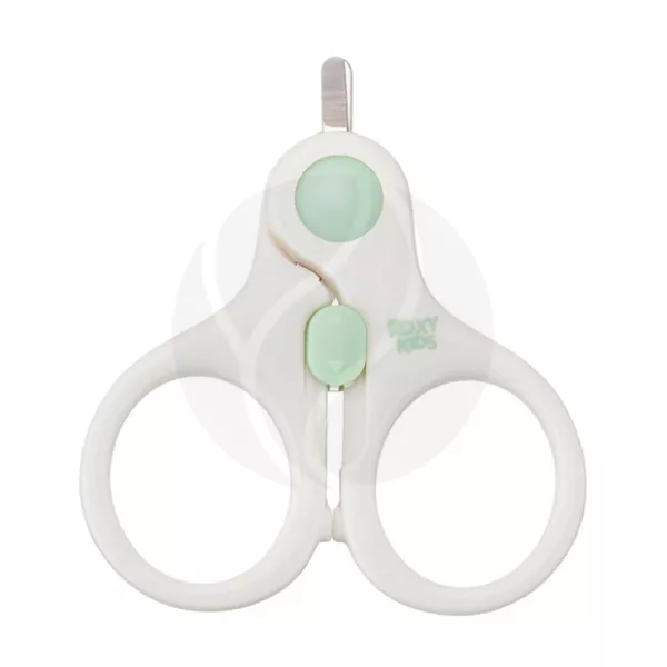 Изображение товара Roxy-kids ножницы маникюрные с замочком (0+) цвет мятный Изображение товара Roxy-kids ножницы маникюрные с замочком (0+) цвет мятный