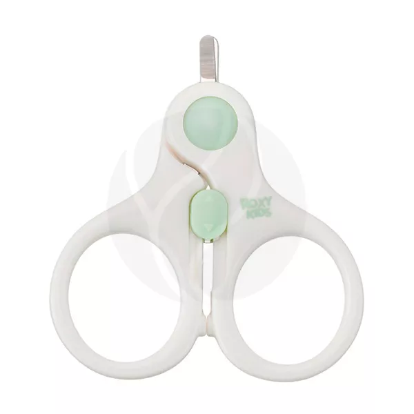 Изображение товара Roxy-kids ножницы маникюрные с замочком (0+) цвет мятный Изображение товара Roxy-kids ножницы маникюрные с замочком (0+) цвет мятный