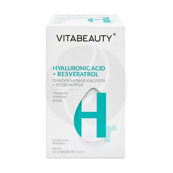Изображение товара Vitabeauty Гиалуроновая кислота + Ресвератрол желейный батончик 15 шт