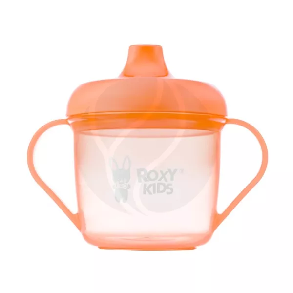 Изображение товара Roxy-kids кружка-поильник тренировочная с носиком цвет персик (9+мес), 180мл