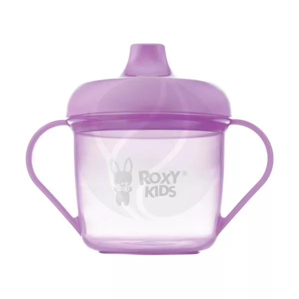 Изображение товара Roxy-kids кружка-поильник тренировочная с носиком лаванда 180 мл для малышей 9+ мес
