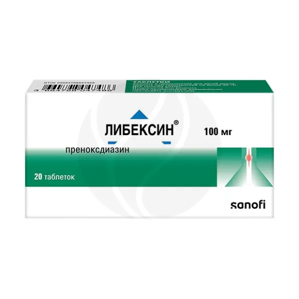 Изображение товара Либексин таблетки 100 мг №20 для лечения воспаления горла