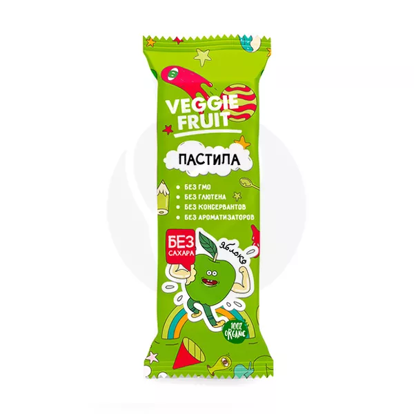 Изображение товара Veggie Fruit пастила фруктовая Яблоко, 30г Изображение товара Veggie Fruit пастила фруктовая Яблоко, 30г