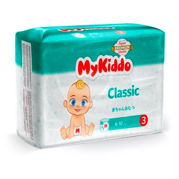 Изображение товара MyKiddo Classic подгузники-трусики размеры M 6-10 кг 38 шт безопасные мягкие и впитывающие Изображение товара MyKiddo Classic подгузники-трусики размеры M 6-10 кг 38 шт безопасные мягкие и впитывающие