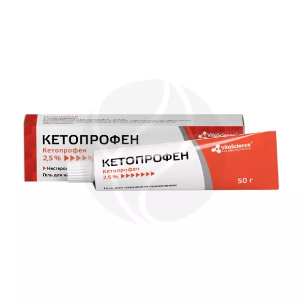 Vitascience Кетопрофен гель д/наружн. прим. 2,5%, 50г
