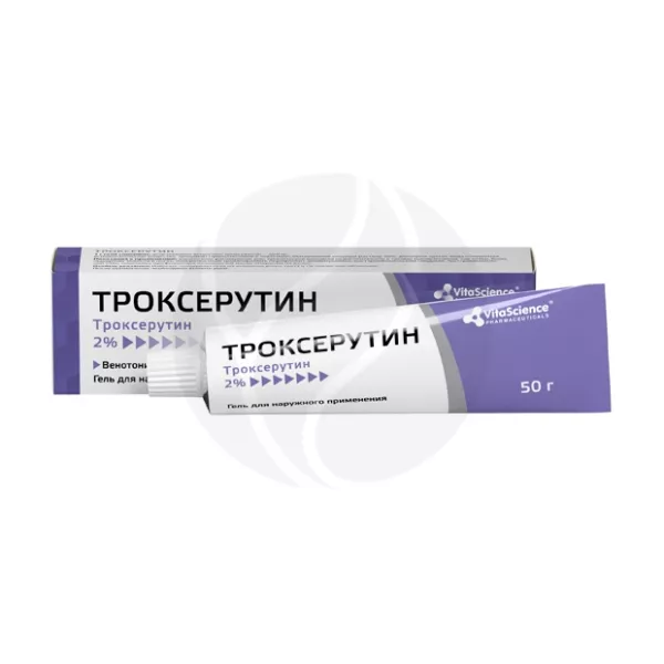 Изображение товара Vitascience Троксерутин гель 2% 50г для сосудов травм суставов и кожи
