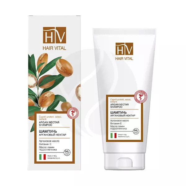 Изображение товара Hair Vital шампунь Аргановый нектар 200 мл восстанавливающий и увлажняющий Изображение товара Hair Vital шампунь Аргановый нектар 200 мл восстанавливающий и увлажняющий