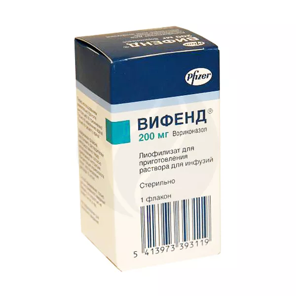 Изображение товара Вифенд лиофилизат 200мг для приготовления раствора для инфузий №1