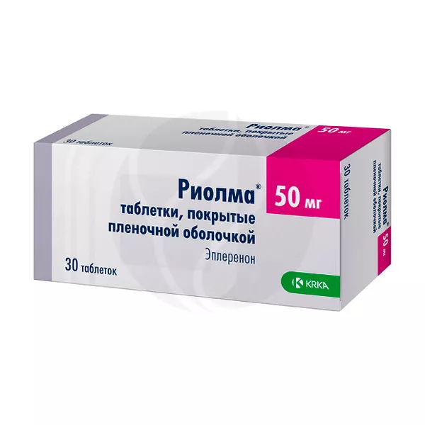 Изображение товара Риолма таблетки покрыт. п/о 50мг, №30 Изображение товара Риолма таблетки покрыт. п/о 50мг, №30