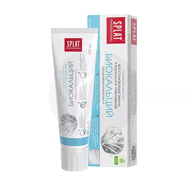 Изображение товара Splat Professional зубная паста Биокальций для восстановления эмали и снижения чувствительности Изображение товара Splat Professional зубная паста Биокальций для восстановления эмали и снижения чувствительности