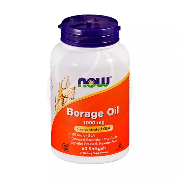 Изображение товара NOW Масло огуречника капсулы - биологическая добавка с омега-6, 60 капсул