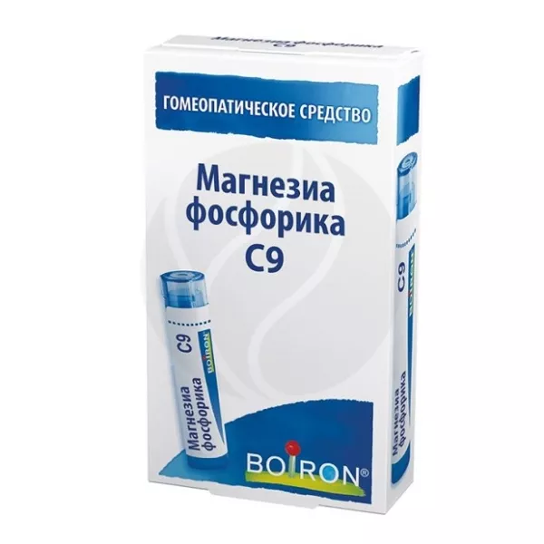 Магнезиа фосфорика С9 гранулы д/рассас. гомеопатические, 4г