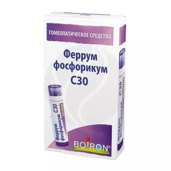 Изображение товара Гранулы Феррум фосфорикум С30 для рассасывания, 4г