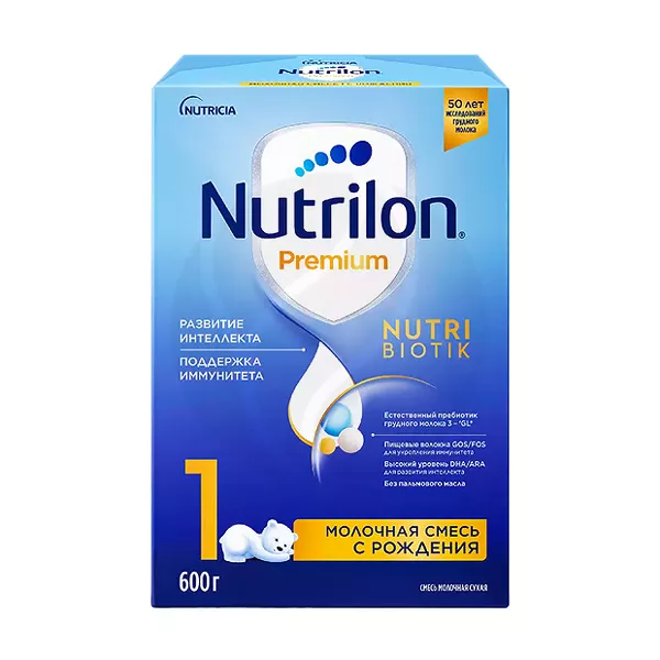 Изображение товара Nutrilon Premium 1 сухая молочная смесь 600 г для новорожденных Изображение товара Nutrilon Premium 1 сухая молочная смесь 600 г для новорожденных