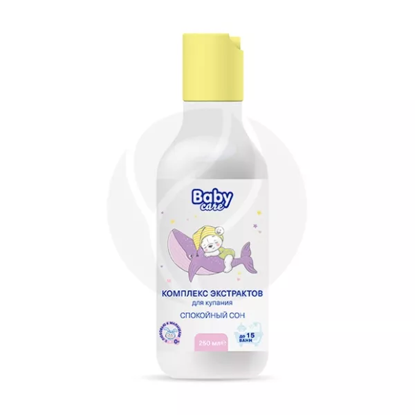 Изображение товара Baby Care Комплекс экстрактов для купания Спокойный сон (0+), 250мл Изображение товара Baby Care Комплекс экстрактов для купания Спокойный сон (0+), 250мл