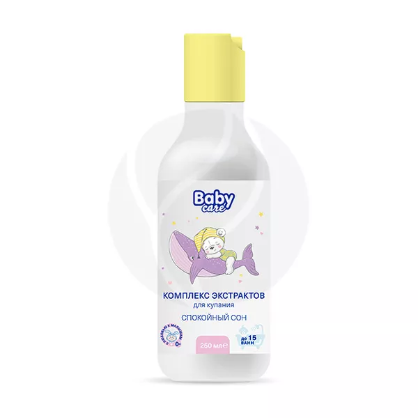 Изображение товара Baby Care Комплекс экстрактов для купания Спокойный сон (0+), 250мл Изображение товара Baby Care Комплекс экстрактов для купания Спокойный сон (0+), 250мл