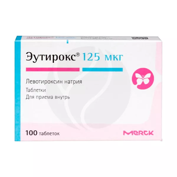 Изображение товара Эутирокс таблетки 125мкг, №100, Германия, для лечения щитовидной железы