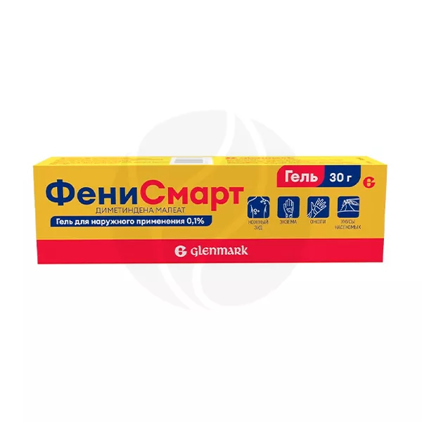 Изображение товара Фенисмарт гель д/наружн. прим. 0,1%, 30г Изображение товара Фенисмарт гель д/наружн. прим. 0,1%, 30г