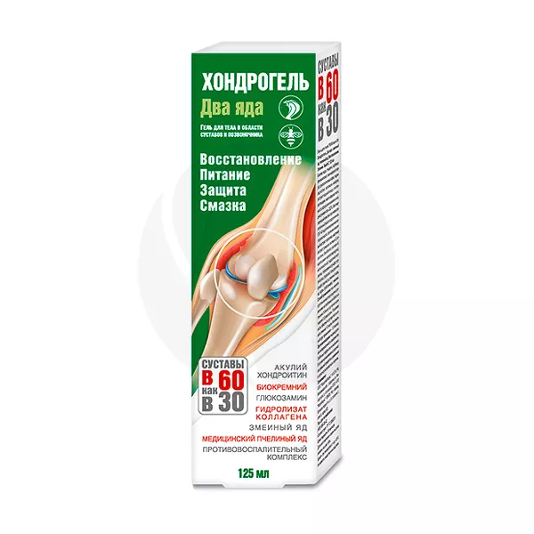 Изображение товара В 60 как в 30 Хондрогель гель для тела 125 мл против старения и для упругости кожи